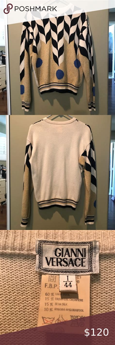 Original Gianni Versace sweater, made in Italy, unisex size 50